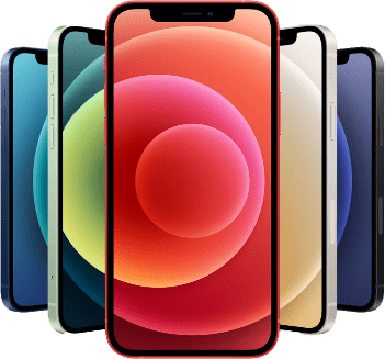 Colorful smartphone with a large display and sleek design